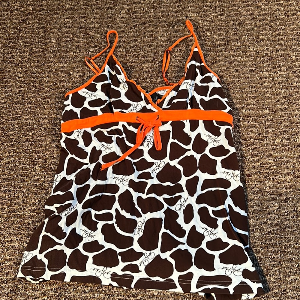 Baby Phat Cow Print tank M